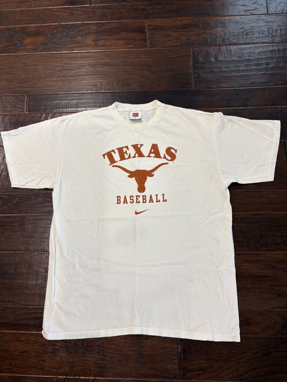 Nike White Texas Baseball Short Sleeve Tee